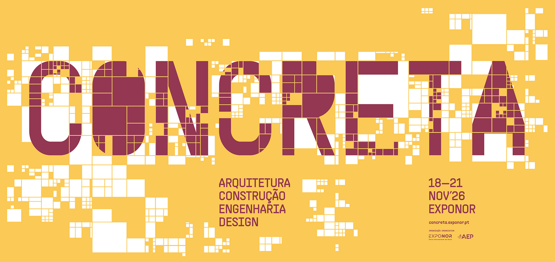 CONCRETA 2026 — 18 a 21 de novembro, EXPONOR